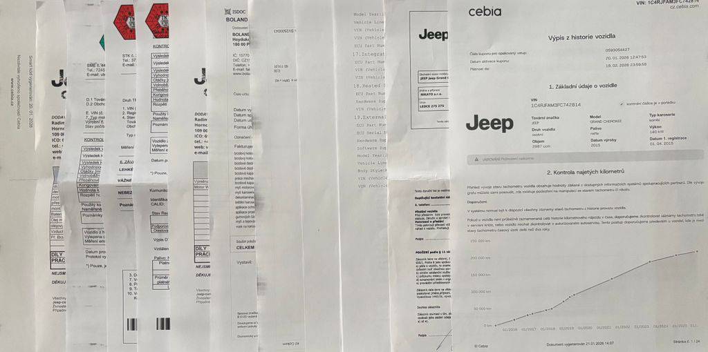 Jeep Grand Cherokee 3.0CRDi/2016/ČR-DPH-ZÁRUKA24MĚ